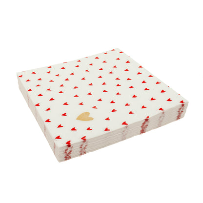 Tovagliolo di carta con cuori