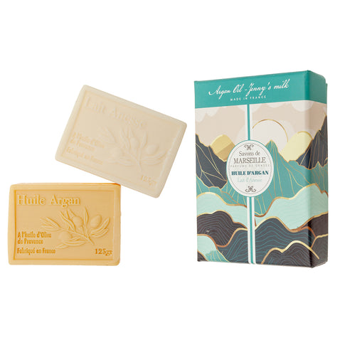 Boîte de 2 savons rectangulaires, 125 g