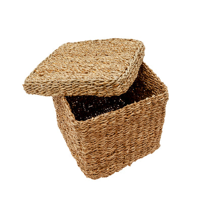 Cesta con tapa 24x24x21cm