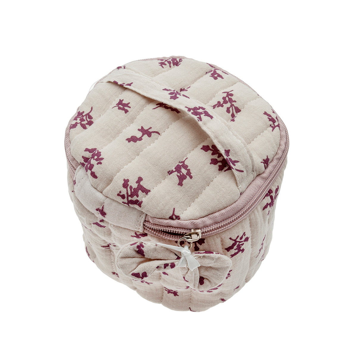 Neceser redondo rosa