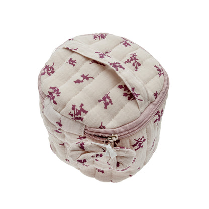 Neceser redondo rosa