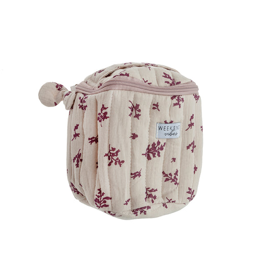 Neceser redondo rosa