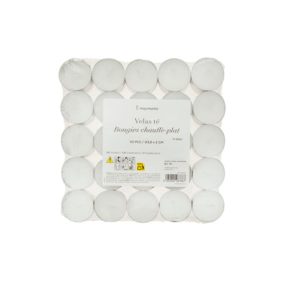 Velas de té set 50 parafina