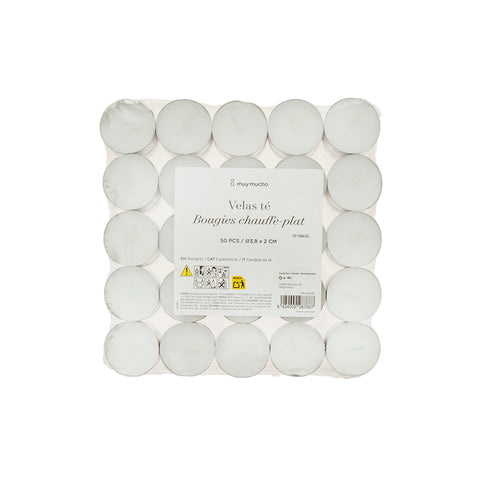Velas de té set 50 parafina