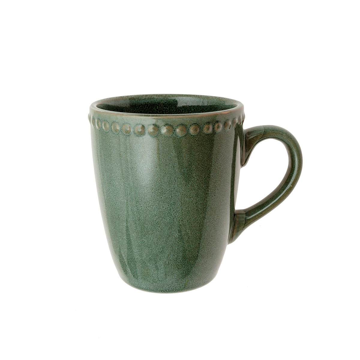 Mug gres esmaltado turquesa