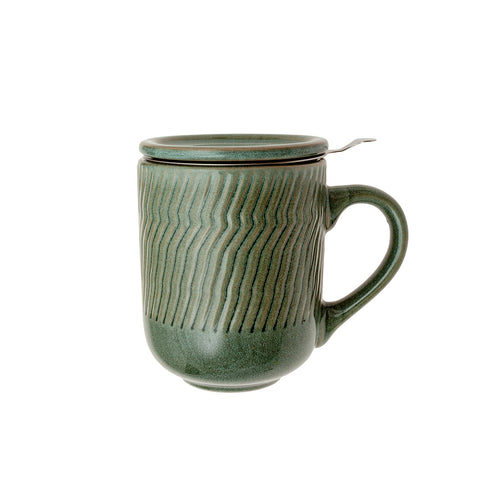 Mug infusiones gres marrón