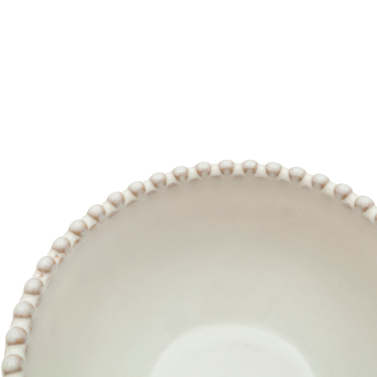 Bol gres esmaltado blanco