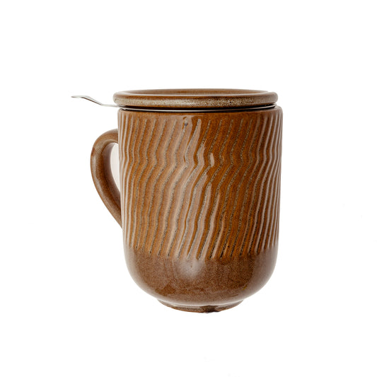 Mug infusiones gres turquesa