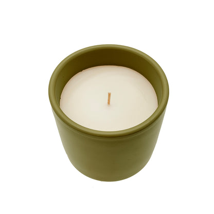 Vela cerámica verde
