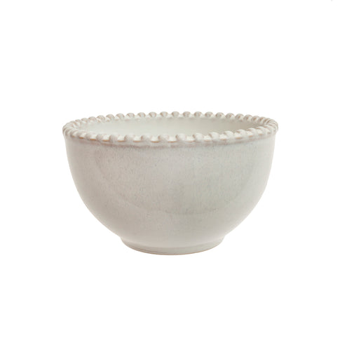 Bol gres esmaltado blanco