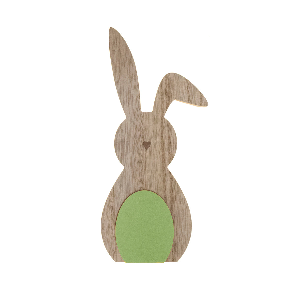 Figura madera conejo verde