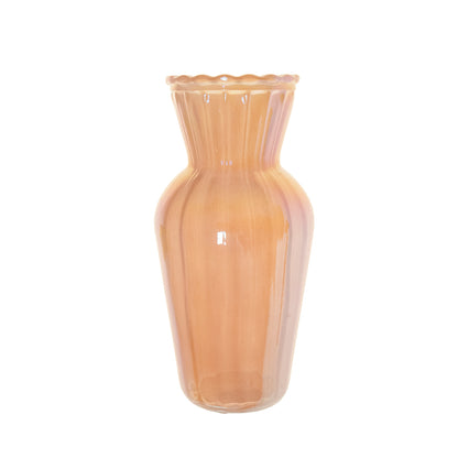 Selly pink lacquered glass vase