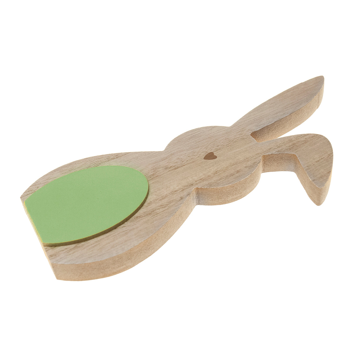 Figura madera conejo verde