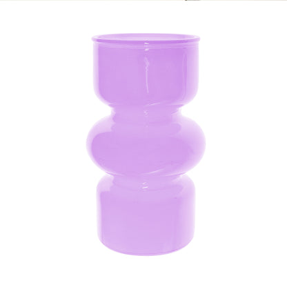Vase lackiertes Glas Maika violett