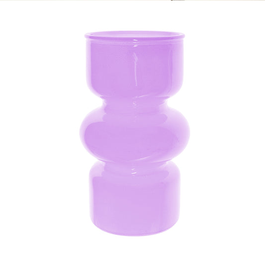 Jarron vidrio lacado maika violeta