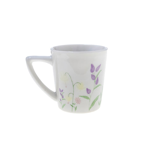 Mug fleuri en grès