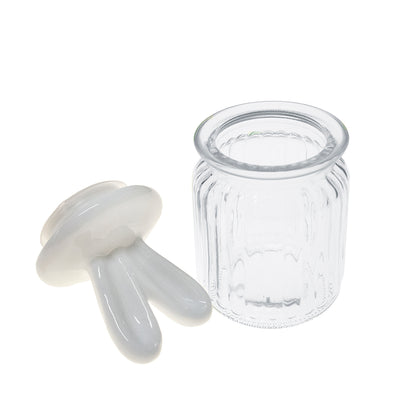 Tarro cristal blanco