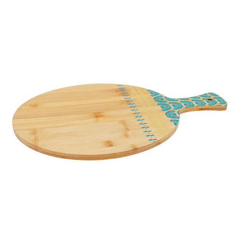 Schneidebrett Bambus 30x40x1 Afrika blau