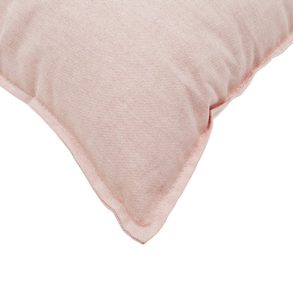 Pink plain cotton cushion