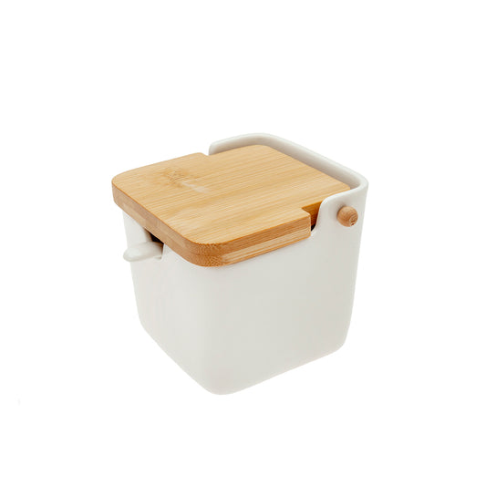 Azucarero porcelana bambu