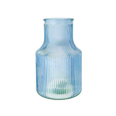 Vaso in vetro laccato azzurro chiaro