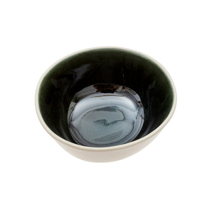 Green earthenware bowl