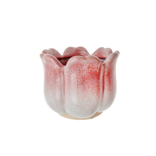 Macetero ceramica  rosa