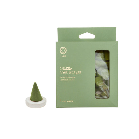Resin cones 7 chakras with support