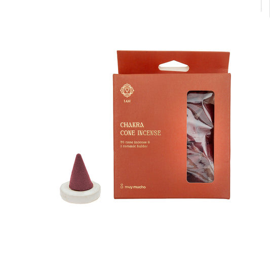 Conos resina 7 chakras con soporte