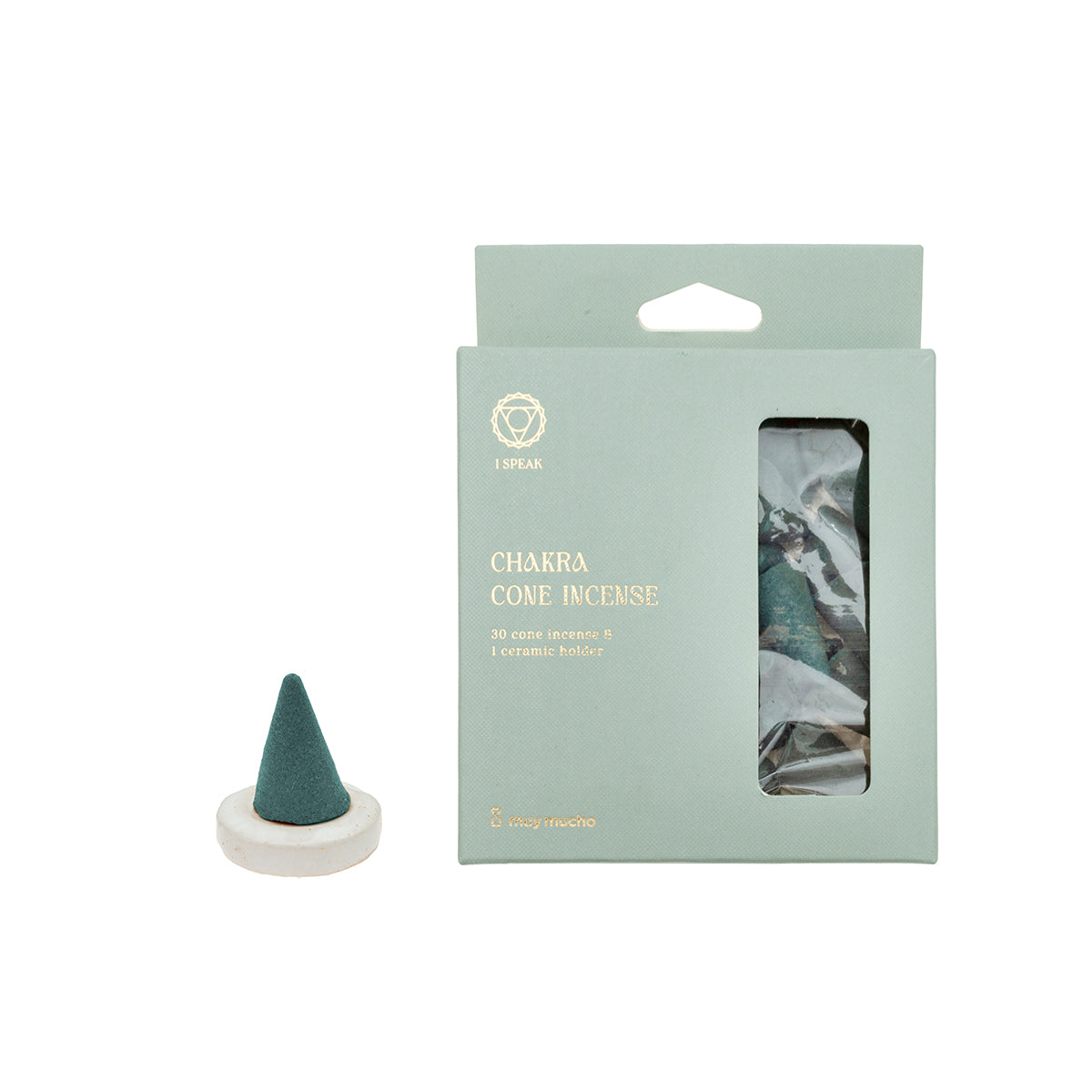 Resin cones 7 chakras with support