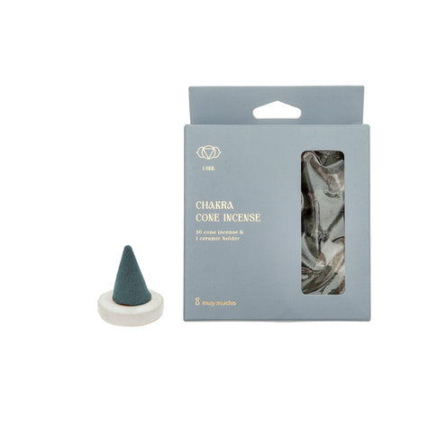 Cones de resina 7 chakras com suporte