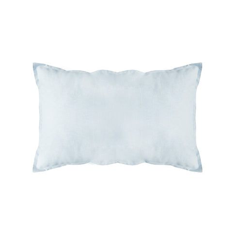 Effen polyester katoenen kussen lichtblauw