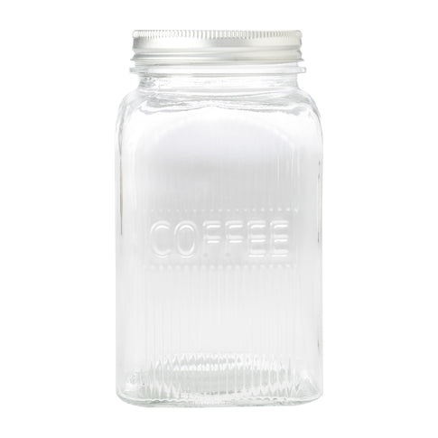 Bocal en verre de 1300 ml Café