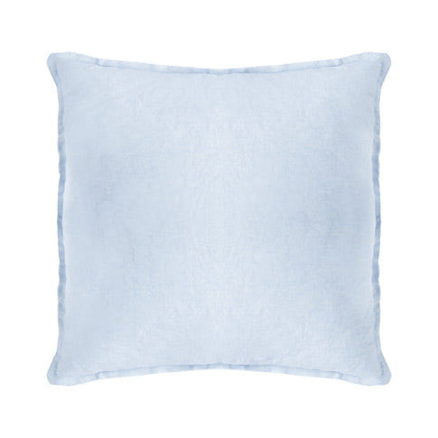 Plain Polyester Cotton Cushion Light Blue