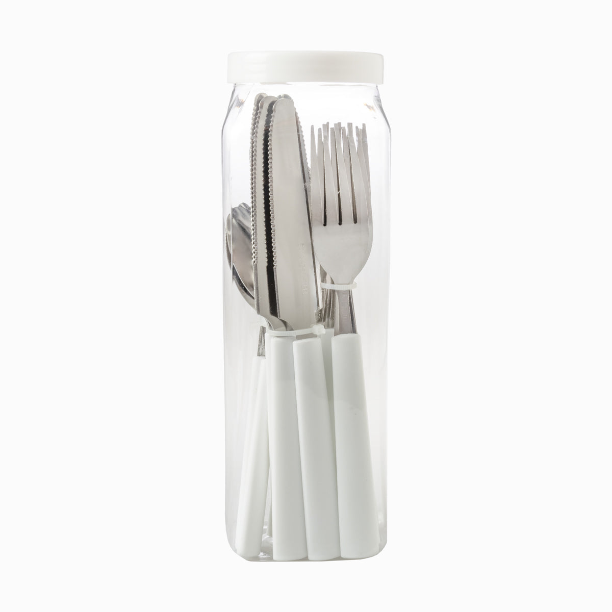 Steel Polypropylene Cutlery White Color