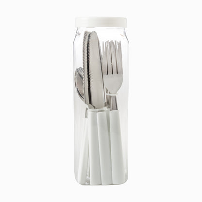 Steel Polypropylene Cutlery White Color