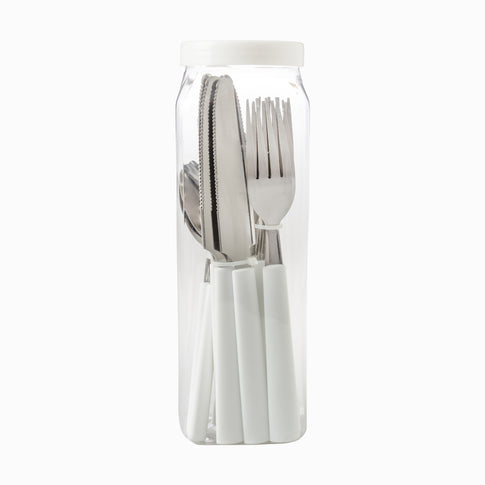 Steel Polypropylene Cutlery White Color