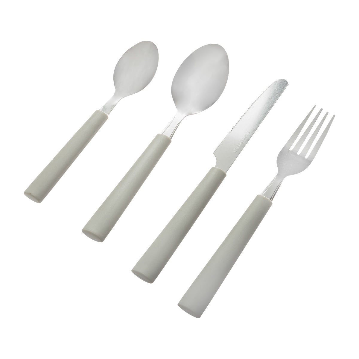 Couverts Acier Polypropylène Couleur Gris