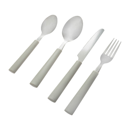 Couverts Acier Polypropylène Couleur Gris