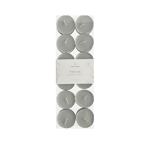 Pack de 24 bougies chauffe-plat Lys Blanc