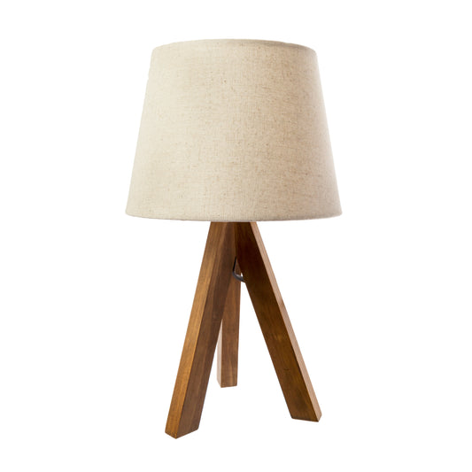 Lámpara base madera