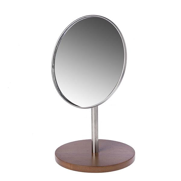 Miroir grossissant 3x avec base en bois 16,5x28cm Nt.