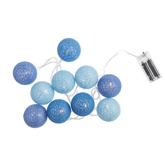 Guirlande LED avec 10 boules de coton