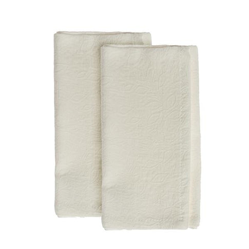 Lot de 2 serviettes jacquard