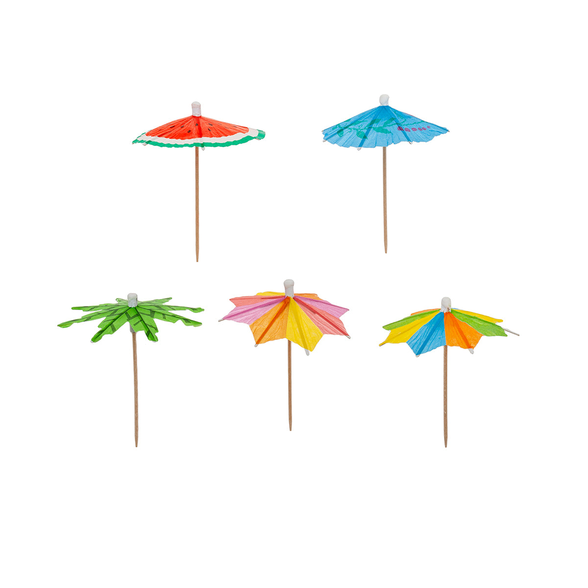 Palitos de Cocktail com Sombrinhas de Papel