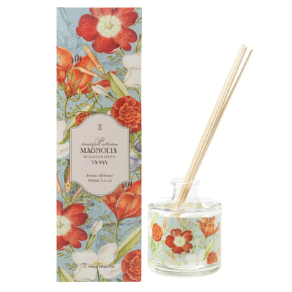 Mikado con olor a magnolia y caja