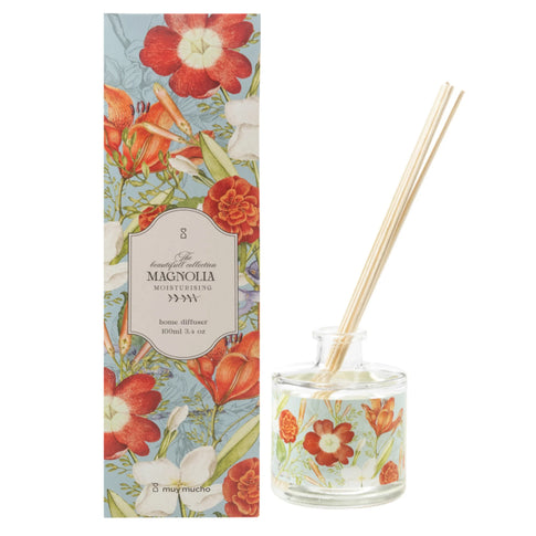 Mikado con olor a magnolia y caja
