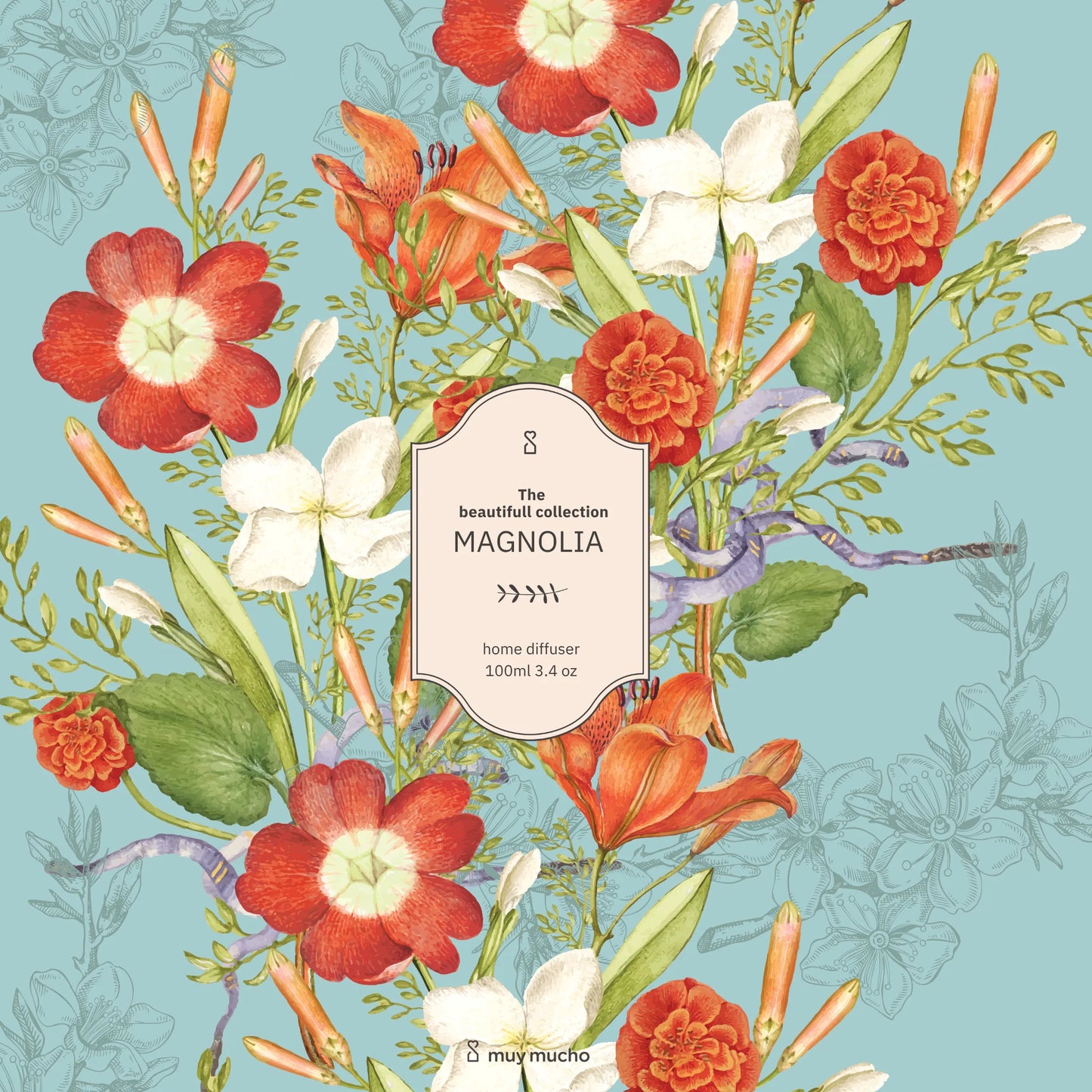 Packaging de mikado con olor a magnolia