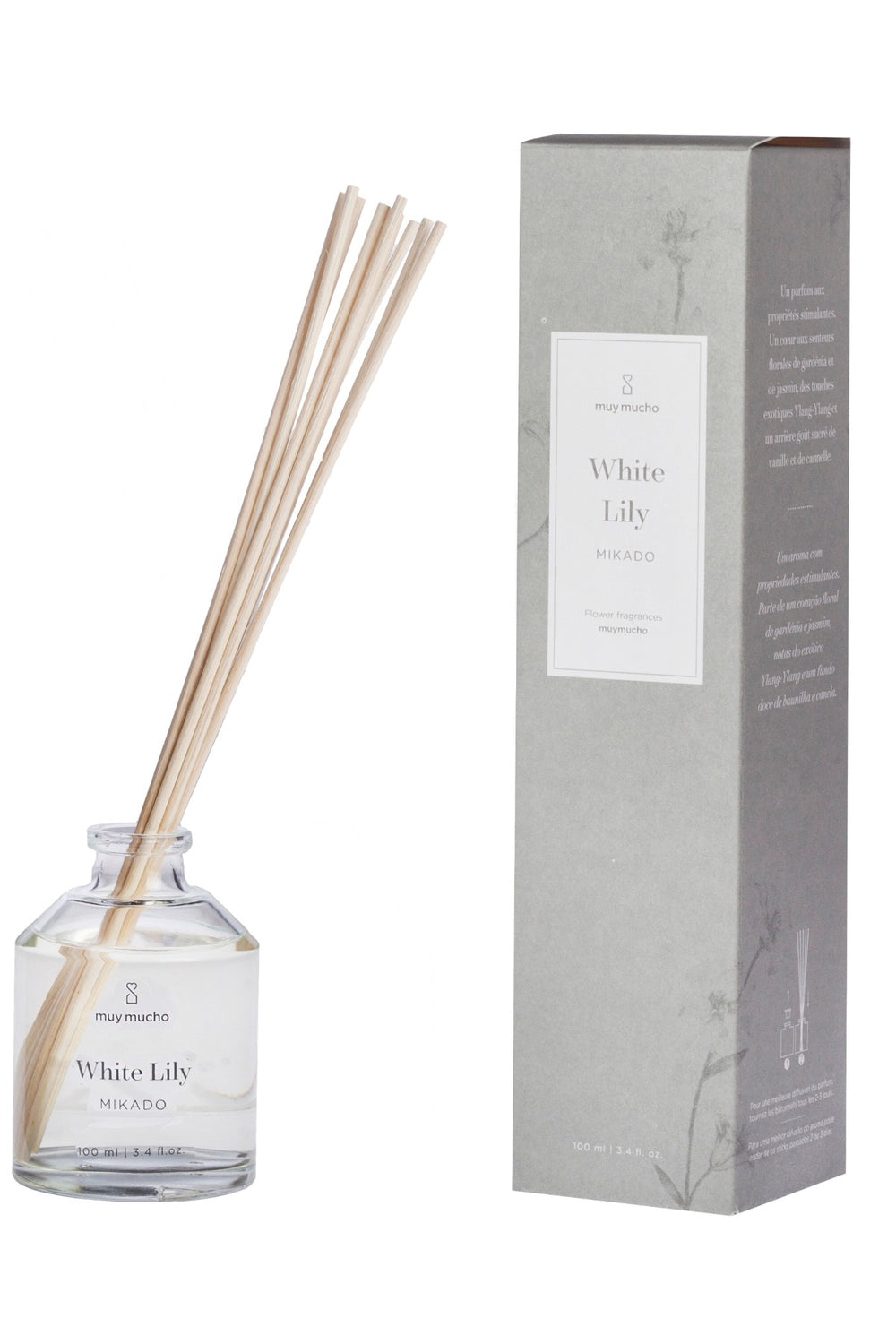 muy mucho white lily White Lily Mikado - Stick Diffuser