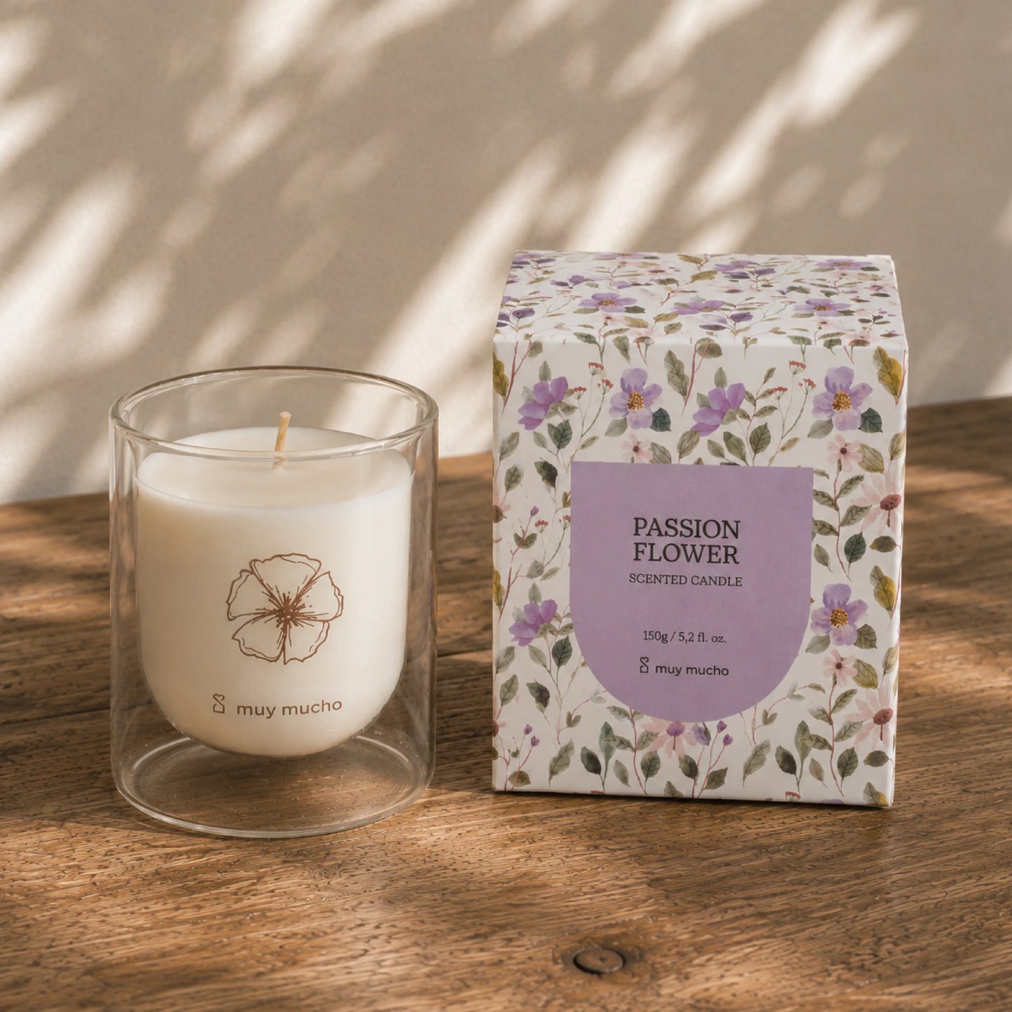 VASO CANDELA SOIA PASSION FLOWER 8X11 150